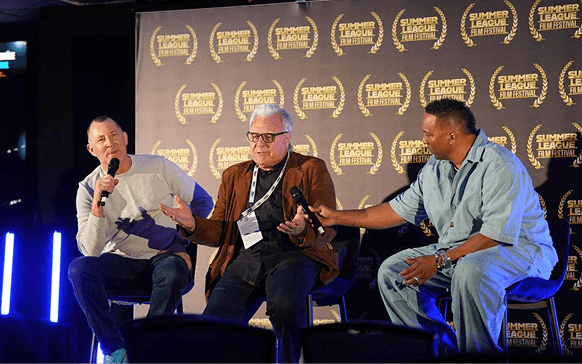 Warren LeGarie, Albert Hall and host on the Summer League Film Festival panel.png